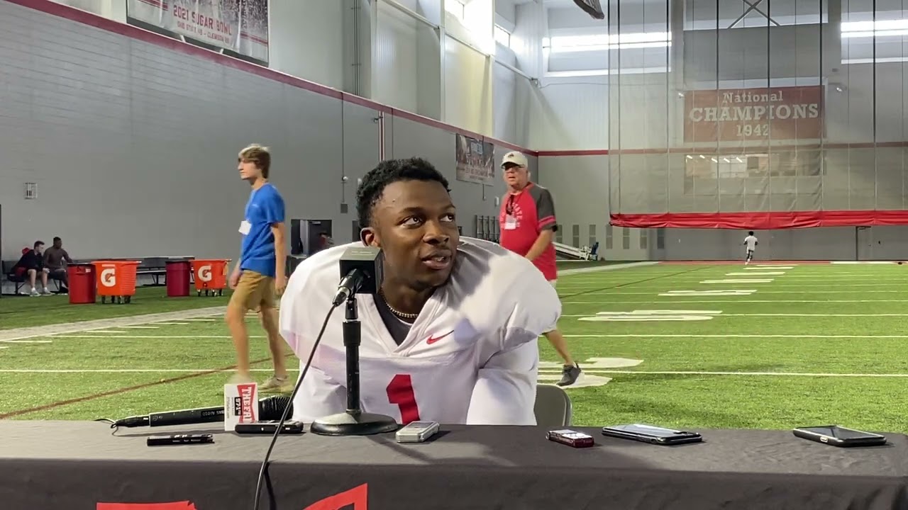 Ohio State CB Davison Igbinosun Talks Following Fall Camp Practice No ...