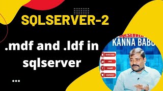 MDF vs LDF in SQL-2