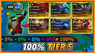 ⭐⭐⭐ Bard Gives a 100% Chance for Tier 5 Champions!! (100 HP VICTORY)