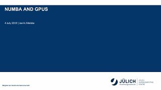High-Performance Computing with Python: Numba and GPUs