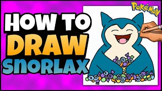 🍬How to Draw Trick or Treat Snorlax 🍬 Pokémon | Halloween Art for Kids | Step by Step Lesson