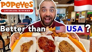 Eating Famous American Popeyes Chicken in Indonesia (How does it compare to the original taste?)