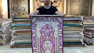 2x3 feet silk rug