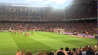 Messi misses penalty against Atlético Madrid (28/08/2013)
