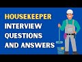 Housekeeper Interview Questions And Answers