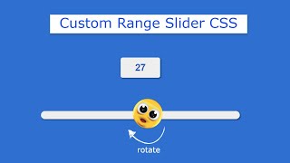 Custom Range Slider using HTML CSS \u0026 JavaScript | Custom Range Slider