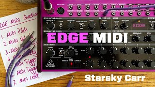 Behringer EDGE MIDI  Questions Answered