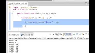 Java Lesson 18 - For Loop - part 1