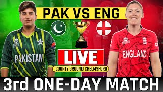 Live Pakistan Womens vs England Womens 3rd Odi | Today Live Cricket Match Pakw vs Engw #livecricket