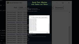 Serial Port Monitor Code Example - Python with Tkinter