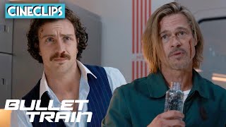 Bullet Train | Tangerine vs. Ladybug (ft. Brad Pitt) | CineClips