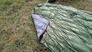 flame's Creed lightweight down quilt backpacking hiking bikepacking