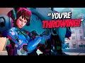 Is this Dva THROWING or carrying? | Overwatch 2 Spectating