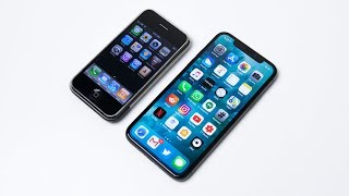 iPhone X vs FIRST iPhone - EPIC 10 Year Evolution! (iPhone 2G)