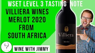 WSET L3 SAT Tasting Note Villiera Merlot 2020 Stellenbosch