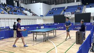 【ハイライト】横谷晟 vs 曽根翔｜パリ五輪日本代表選考会 卓球2022 TOP32 男子シングルス準々決勝