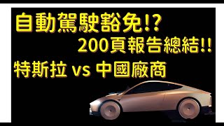 自動駕駛 豁免全解析 !? 特斯拉自動駕駛 vs 中國廠商 !!