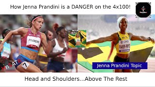 Jenna Prandini is a DANGER to the Jamaicans and the WORLD...on 4x100 and if gets it right, 200