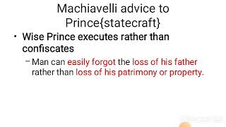 Machiavelli on statecraft (Machiavelli political thought)