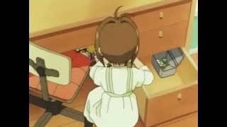 Cardcaptors Sakura and Kero Fighting Scene