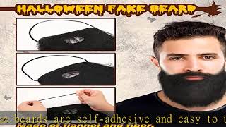 32 Pieces Fake Mustache Self Adhesive Fake Beards Novelty Mustache Stickers Funny Hairy Realistic B