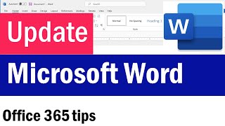 How To Update Microsoft Word | How to Update Microsoft Office 365 | Update Office 365 |