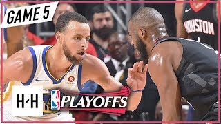 Stephen Curry vs Chris Paul DUEL Full Game 5 Highlights Warriors vs Rockets 2018 NBA Playoffs WCF