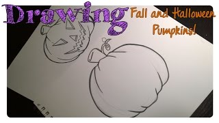 How to Draw a Halloween Pumpkin 2 Ways