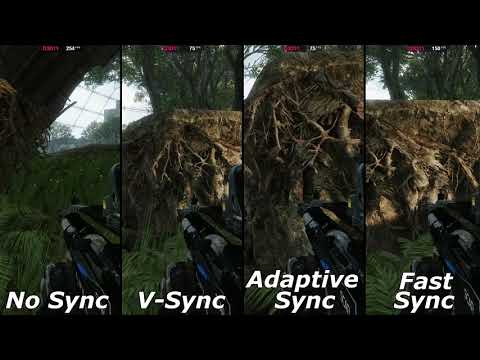 No Sync / V-Sync / Adaptive V-Sync / Fast-Sync Comparison