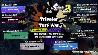 Milk Chocolate Splatfest Day 2 Tri Color Battles | Splatoon 3