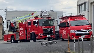 限りあるスペースで方向転換‼️大型トラックドライバーはすごい‼️越谷市消防局越谷はしこ2‼️