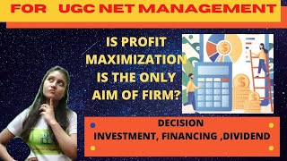 Financial Management [ part 2] 3 major Decisions | #profit maximization vs wealth maximization#