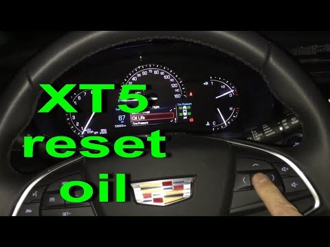Reset change Oil life indicator Cadillac XT5 2017 2018 Reset change Oil life indicator Cadillac XT5 2017 2018