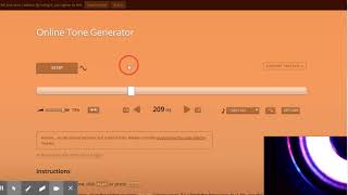 Online Tone Generator test 3 minutes and 43 seconds