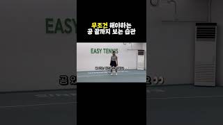 동호인들은 꼭 해야하는 공을 끝까지 보는 습관 👀🎾 #테니스 #테린이 #테니스타운