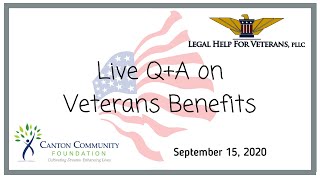 Live Q+A Panel on Veterans Disability Benefits - 2020 LHFV Veterans' Health Summit