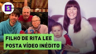 Filho de Rita Lee posta vídeo da infância com a mãe e desabafa: 'Que vida intensa'