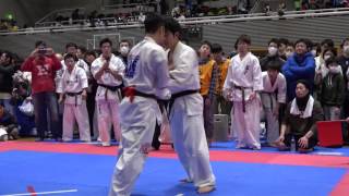 【新極真会】第7回総本部錬成大会　U-22男子エキスパート　準々決勝2　SHINKYOKUSHINKAI KARATE