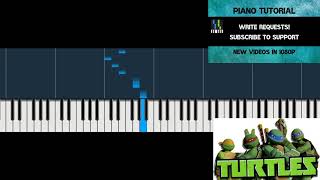 Teenage mutant ninja turtles 2003 theme melody piano tutorial