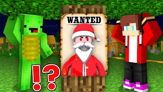 Scary Santa is WANTED by JJ and Mikey in Minecraft -  Challenge Maizen Fnaf Freddy