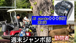 🐰うさぎ現る【週末ジャンボ邸】CallawayAi  smoke試打第2弾