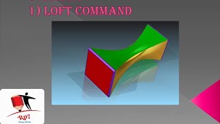 How to work loft command in solid edge 2021