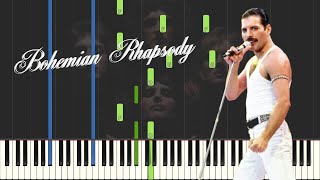 Queen - Bohemian Rhapsody Piano/Karaoke *FREE SHEET MUSIC IN DESC.* (As Played by Freddie Mercury)