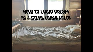 How to Lucid Dream Easily in 4 Steps! (MILD Technique)