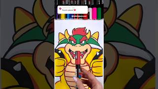 Bowser Drawing Transition Results! #shorts