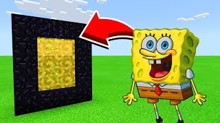 How To Make A Portal To SPONGEBOB in Minecaft Pocket Edition/MCPE