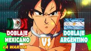 Comparación doblaje Argentino y Mexicano - Dragon Ball Super Broly - La Warida de Jeffar