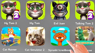 Talking Tom 2, My Tom, My Tom 2, Evil Juan, Cat Runner, Cat Simulator 2, Sprunki Icredibox