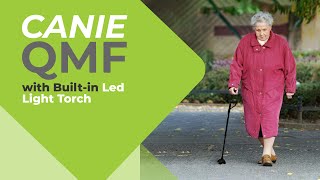 Rehamo Canie QMF | Height Adjustable Lightweight Aluminium Walking Stick with Built-in LED Light