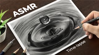 Realistic WATER Drawing | Satisfying Time-lapse